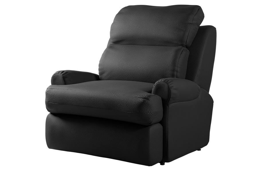 Winston II Recliner in Dillon Black - GSA Upholstery