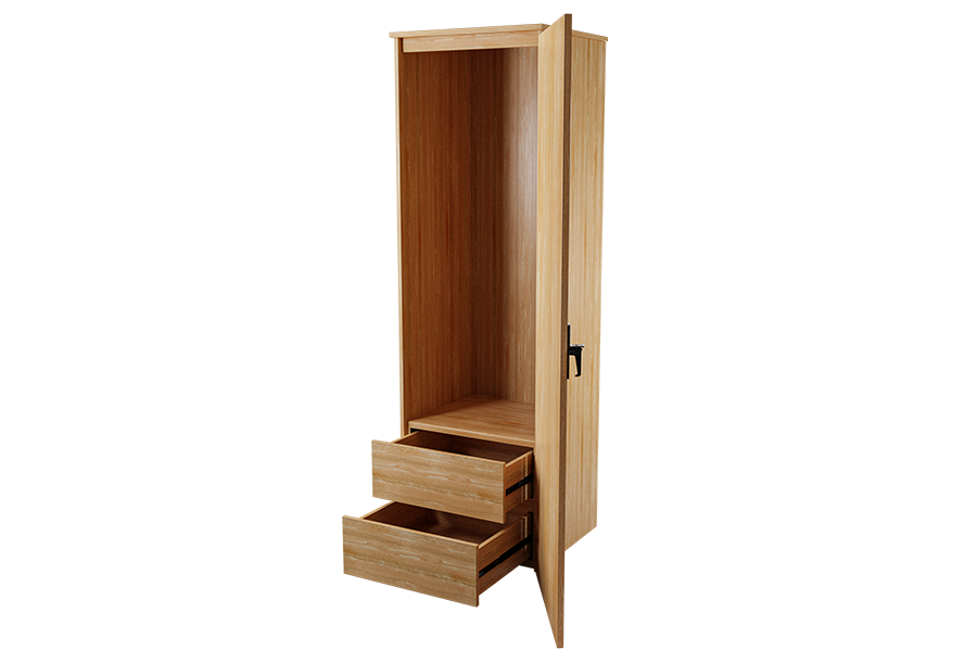 G32777 Solid Wood Single Drawer Wardrobe Interior with 2 Drawers