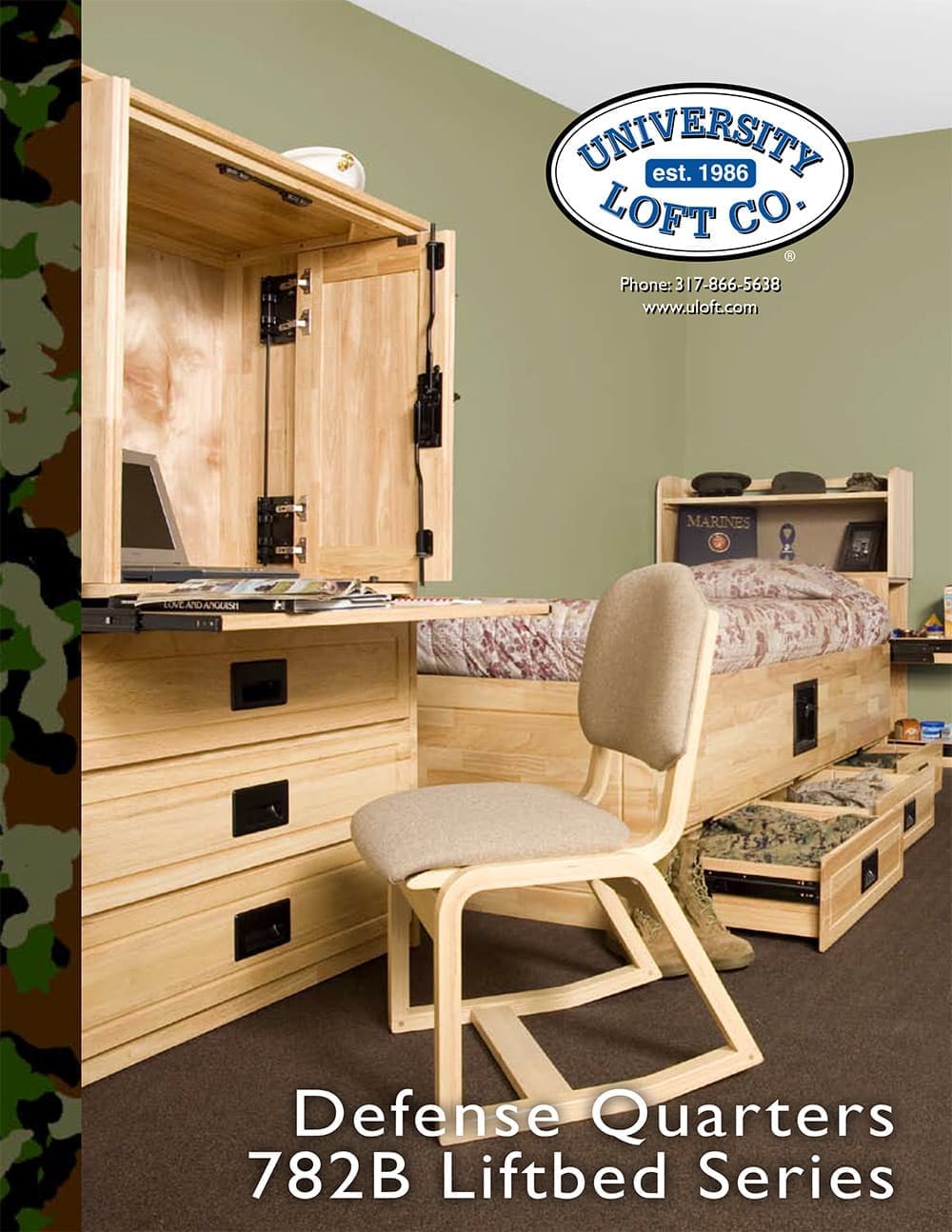 Defense Quarters Lift Bed Series Defense Quarters Lift Bed Series