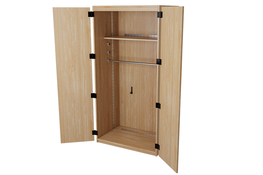 Solid Wood Foldable Wardrobe