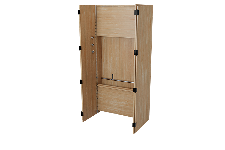 Solid Wood Foldable Wardrobe