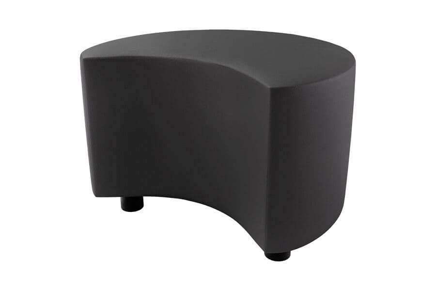 301TV62 Lunar Ottoman Mini in Dillon Black