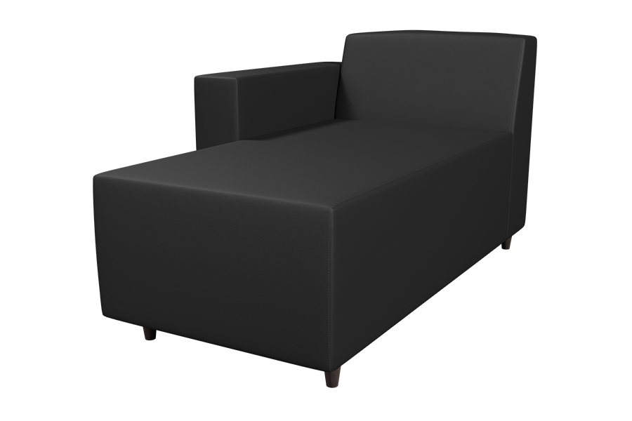 Ripley Left Arm Chaise in Dillon Black