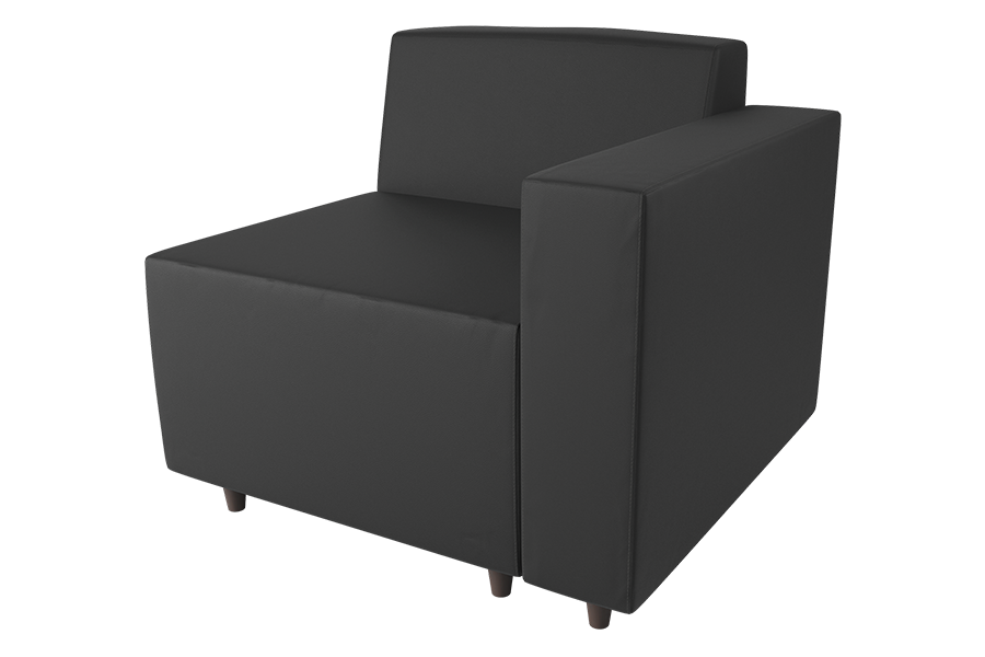 Ripley Right Arm Chair in Dillon Black