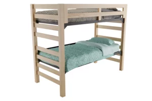 Graduate_Bed_Config_Bunk_Mattress_NAT Graduate Series Bunk Bed with Wood Guardrails in Natural