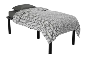 Twin Metal Tube Bed in Black