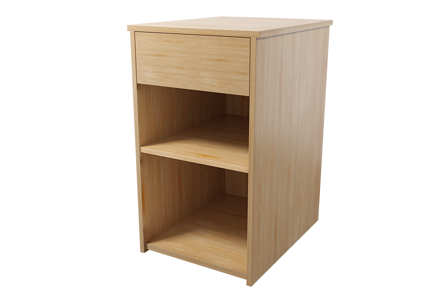 Graduate Series Mobile Pedestal with Drawer and Cubby