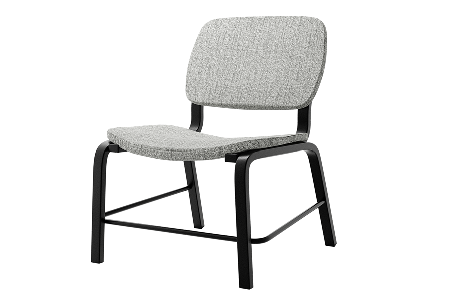 GSA Metal Series Desk Chair in Punch Flint and Black metal frame
