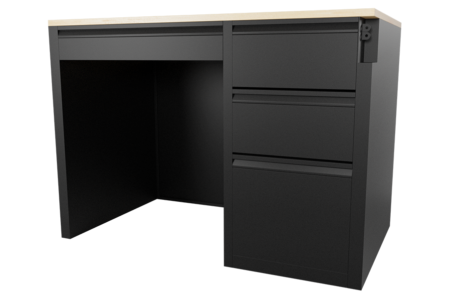 GSA Metal Series Pedestal Desk with Laminate Top