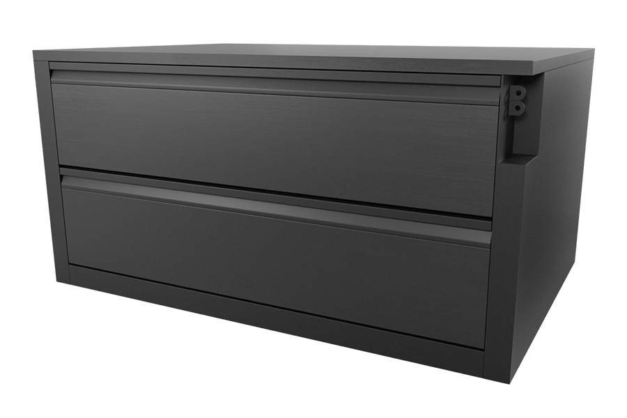 All metal GSA 2-drawer chest