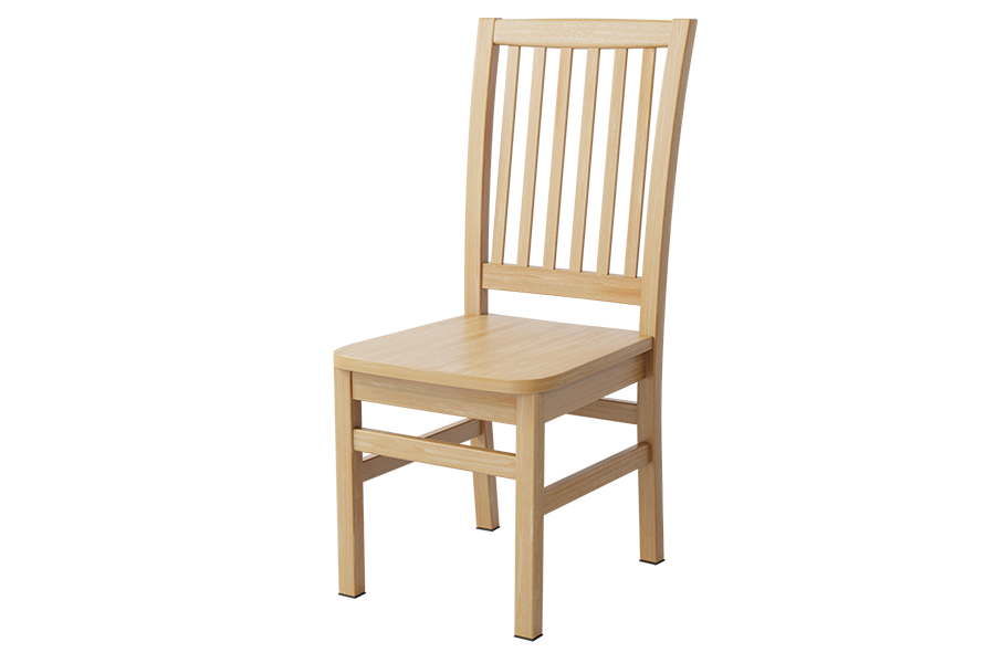 Solid Wood Series Dining Chair in Natural