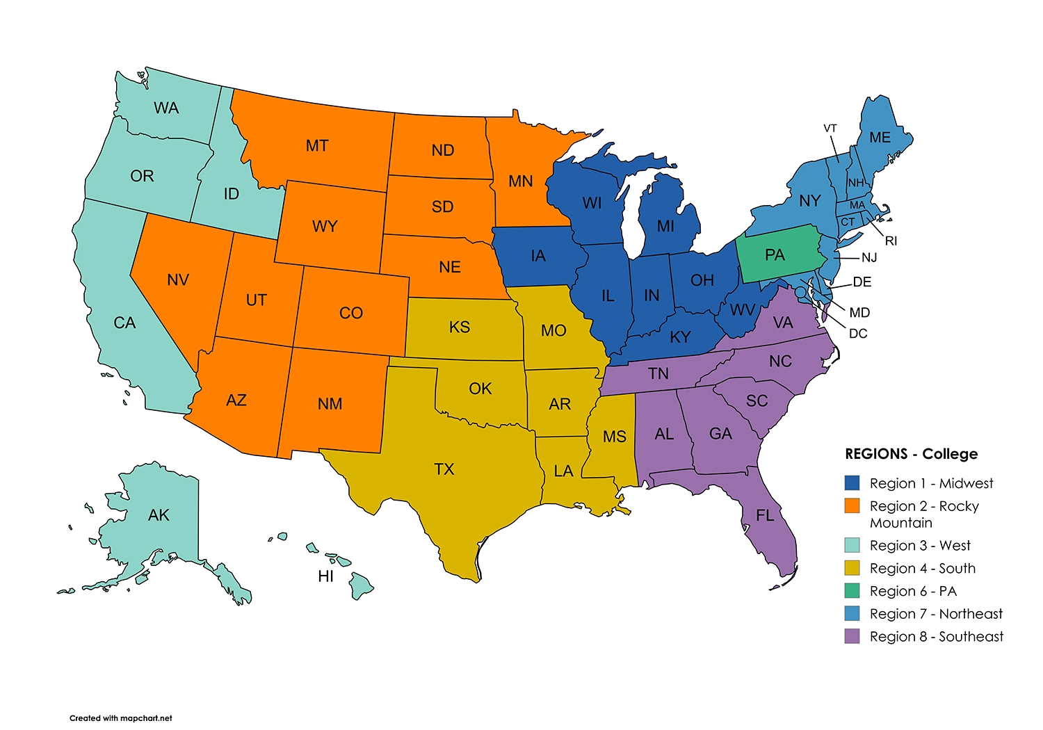 Uloft College Regions Map 2025 Uloft College Regions Map 2025
